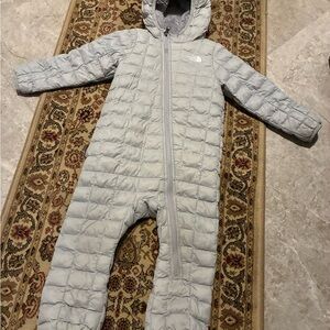 The North Face Thermoball Gray Fleece Baby Bunting